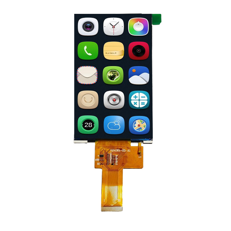 4.3-inch TFT vertical screen with flip display, 480*800 resolution, MCU interface