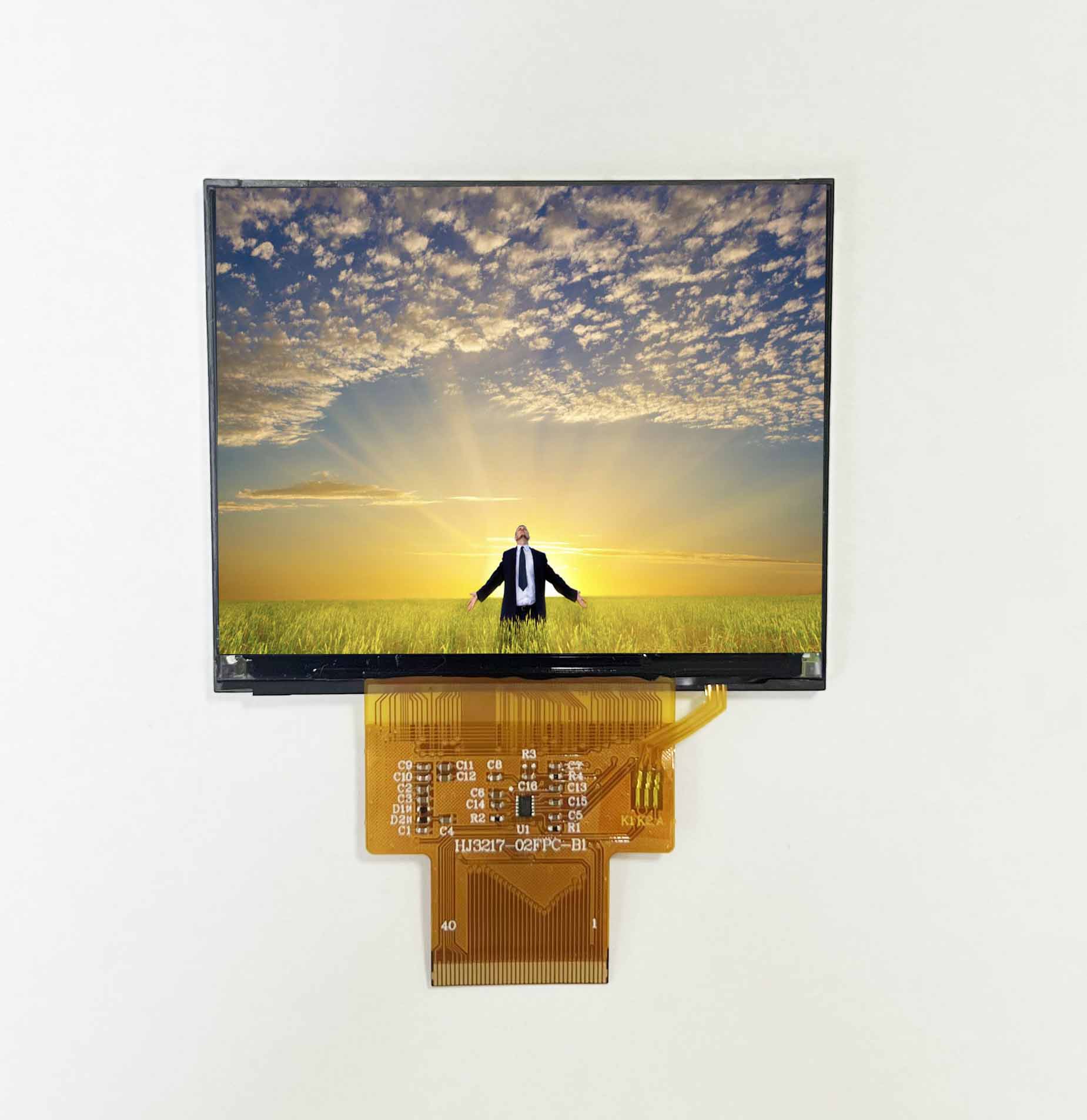 3.17-inch TFT horizontal screen with 1024*768 resolution and 16/18/24-bit RGB interface